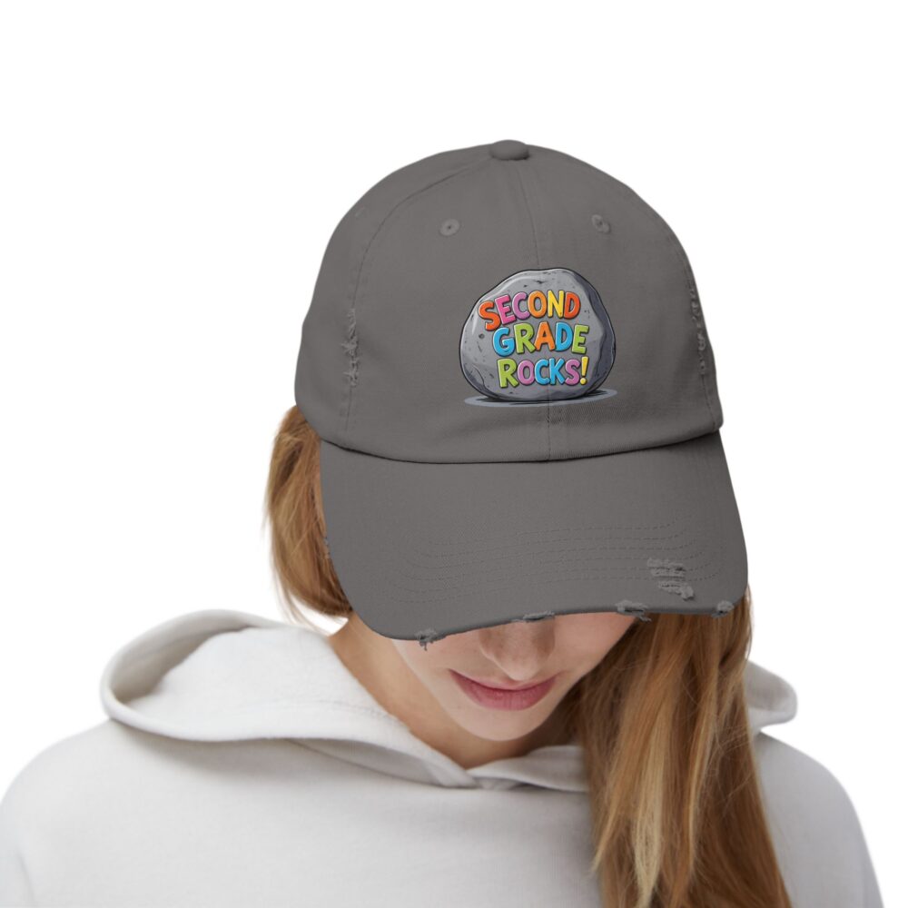 Second Grade Rocks, Unisex Adjustable Baseball Cap - Image 24