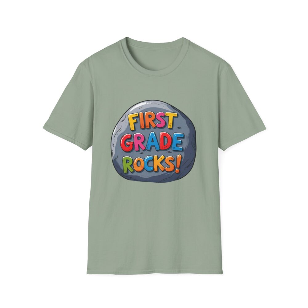 First Grade Rocks - Unisex Soft style T-Shirt - Image 17