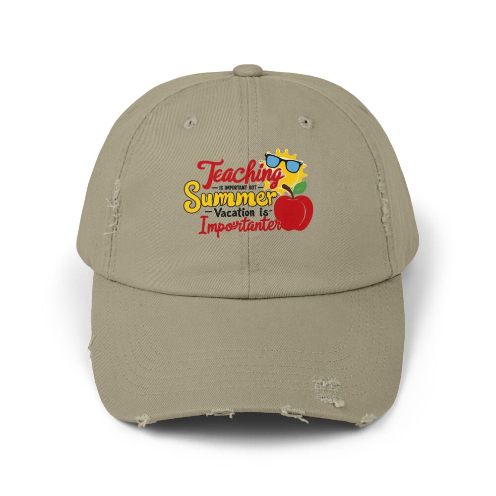 Teaching is Important But Summer is Importanter -Unisex Adjustable Baseball Cap - Image 9