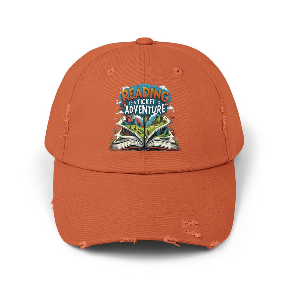 Reading is a Ticket to Adventure - Unisex Adjustable Baseball Cap - Image 9