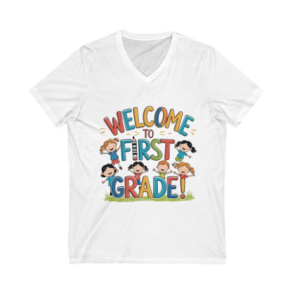 Welcome to First Grade - Unisex V-Neck Tee