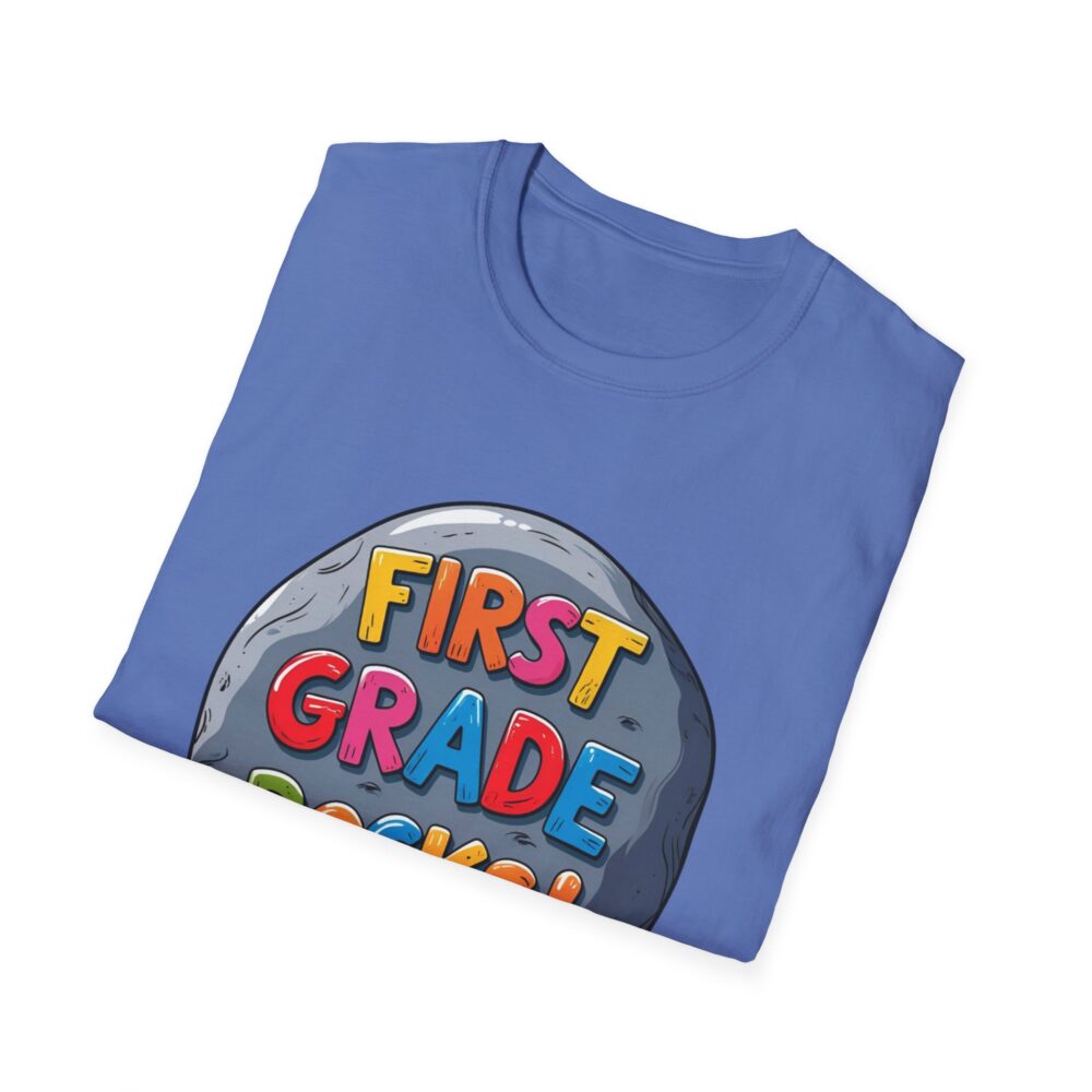 First Grade Rocks - Unisex Soft style T-Shirt - Image 32