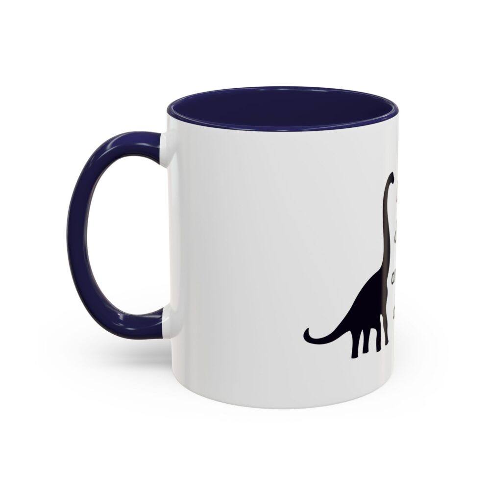Dinosaurs Didn't Read, and Now They are Extinct (B&W) - Coffee Mug - Image 7