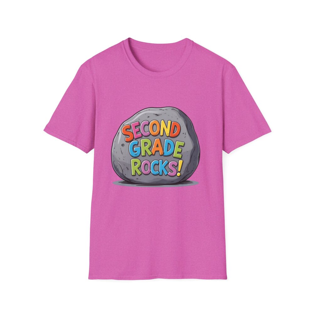 Second Grade Rocks - Unisex Soft style T-Shirt - Image 53