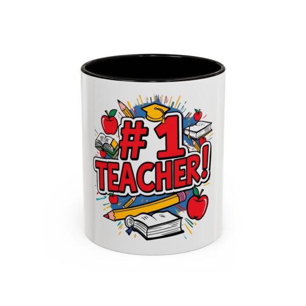 #1 Teacher - Colorful Mugs (11oz, 15oz)