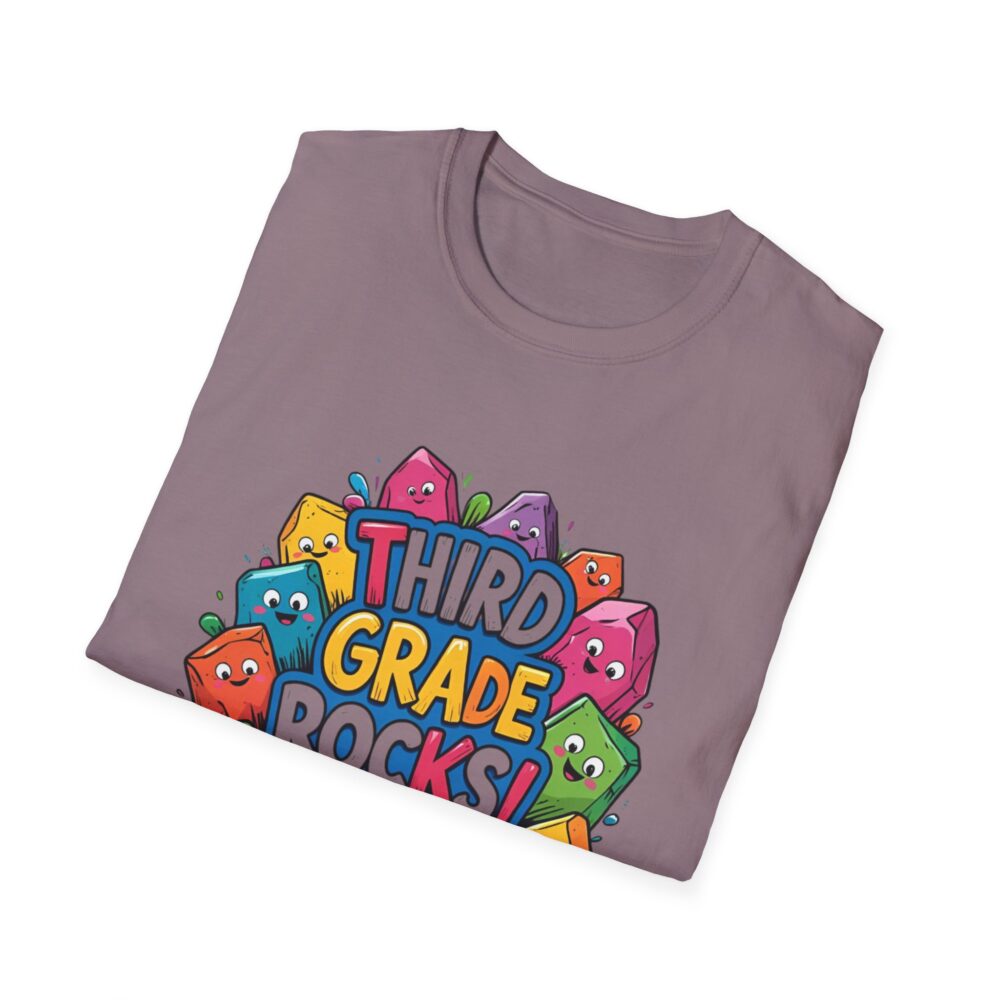 Third Grade Rocks - Unisex Soft style T-Shirt - Image 52