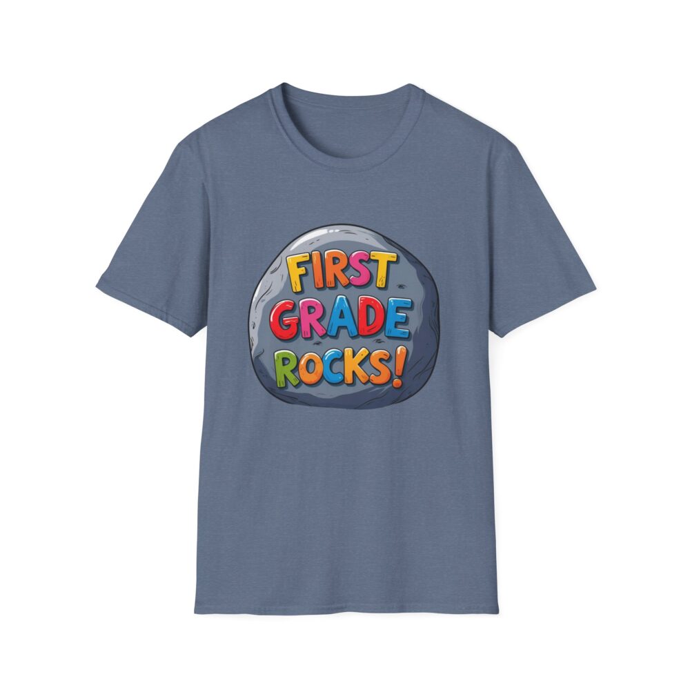 First Grade Rocks - Unisex Soft style T-Shirt - Image 37