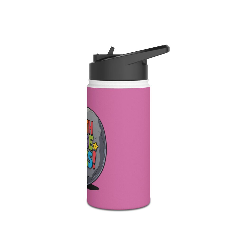 Fourth Grade Rocks (pink) - Stainless Steel Water Bottle - Image 4