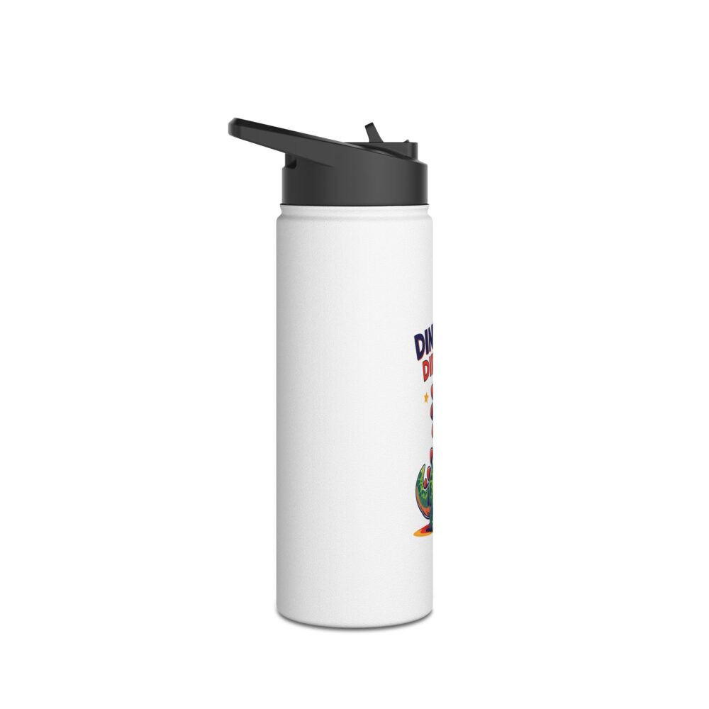 Dinosaurs Didn't Read, and Now They are Extinct - Stainless Steel Water Bottle - Image 7