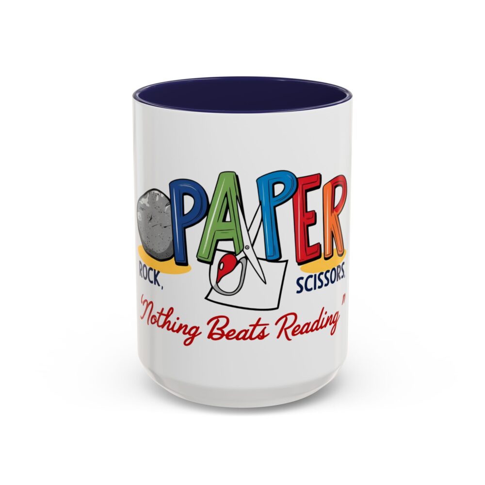 Rock, Paper, Scissors, Nothing Beats Reading - Coffee Mug - Image 21