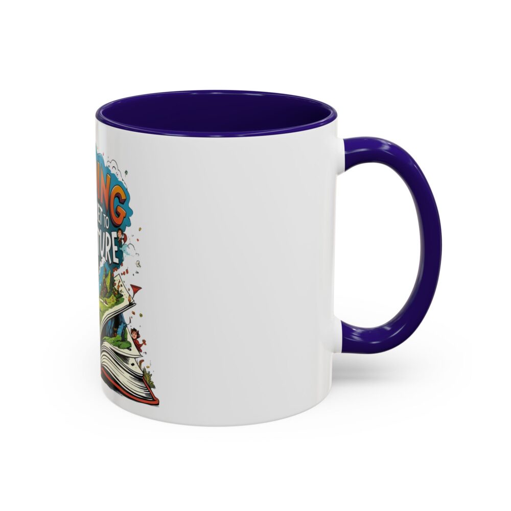 Reading is a Ticket to Adventure - Colorful Mugs (11oz, 15oz) - Image 6
