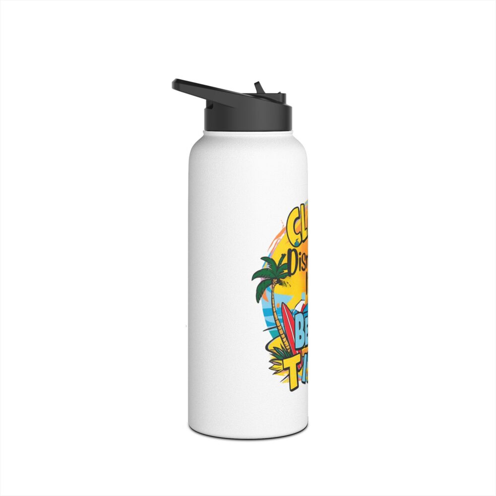 Class Dismissed It's Beach Time - Stainless Steel Water Bottle - Image 11