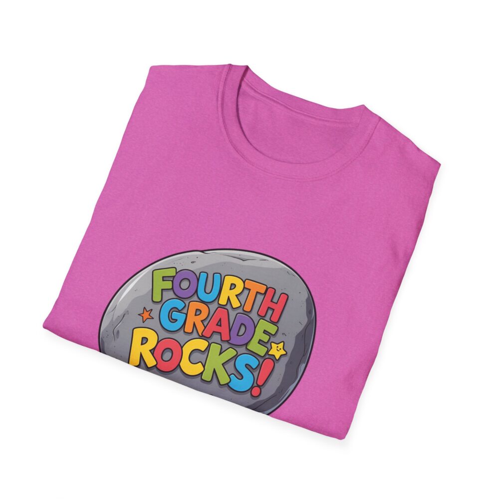 Fourth Grade Rocks - Unisex Soft style T-Shirt - Image 56