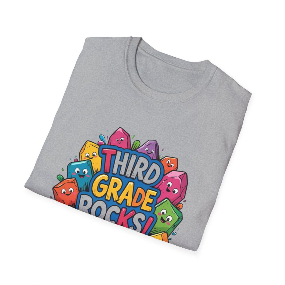 Third Grade Rocks - Unisex Soft style T-Shirt - Image 16