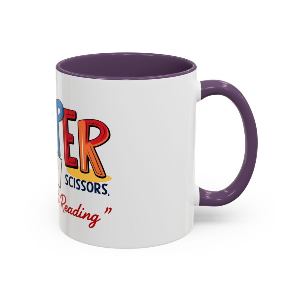 Rock, Paper, Scissors, Nothing Beats Reading - Coffee Mug - Image 46