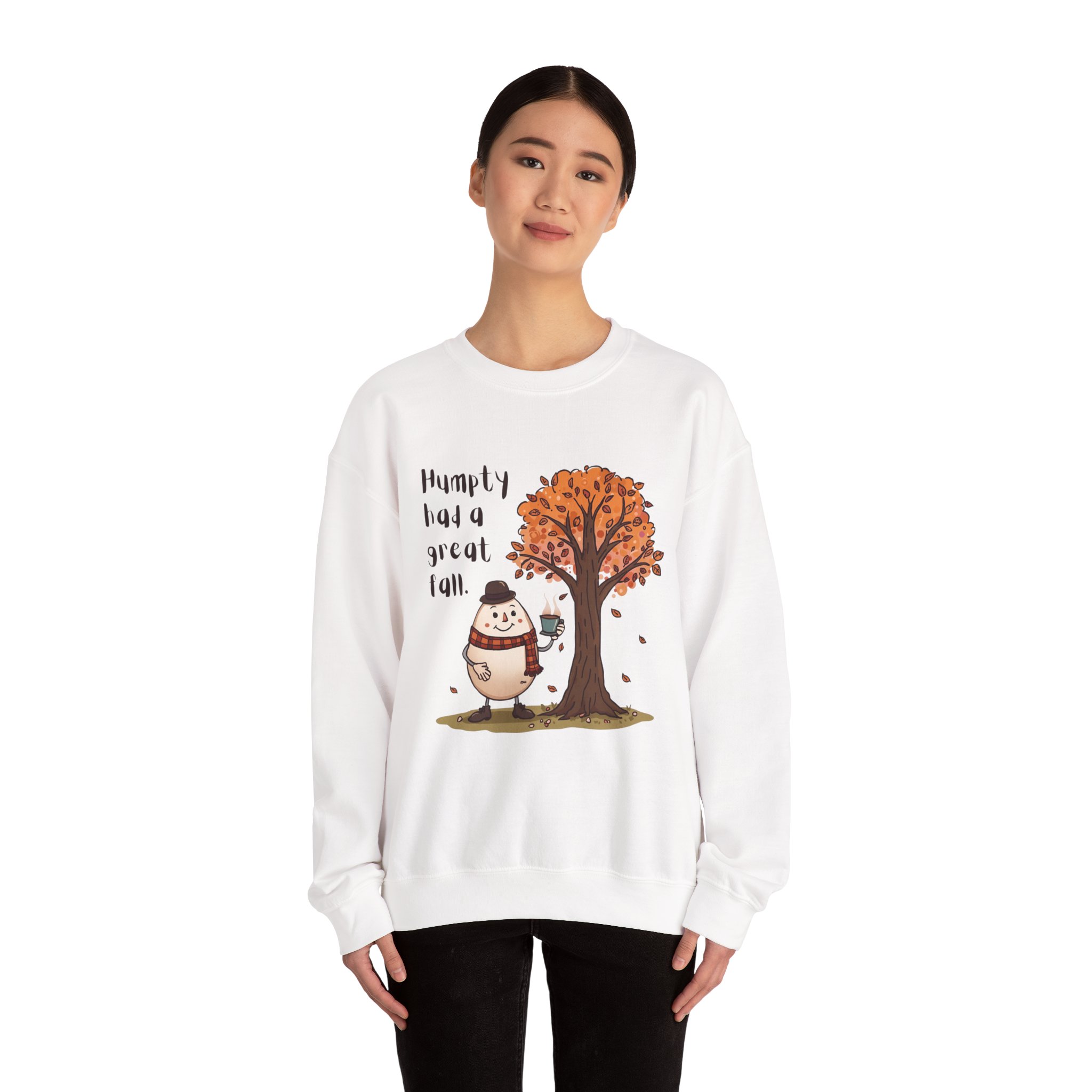 Humpty had a great Fall-Crewneck Sweatshirt - Image 4