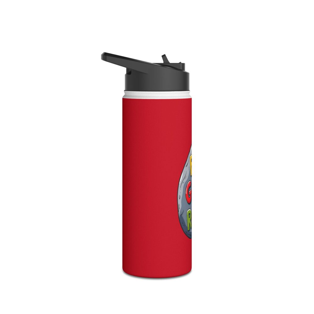 First Grade Rocks (red) - Stainless Steel Water Bottle - Image 7