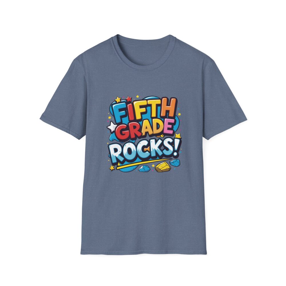 Fifth Grade Rocks - Unisex Soft style T-Shirt - Image 37