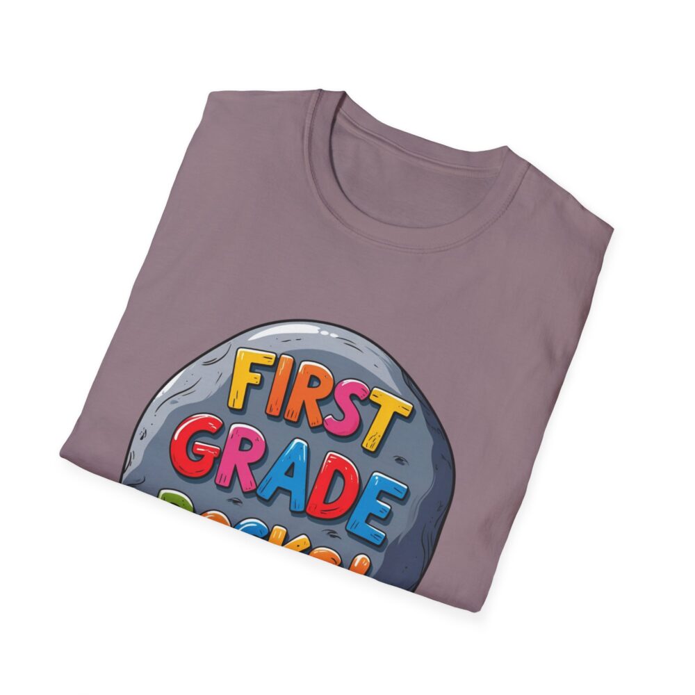 First Grade Rocks - Unisex Soft style T-Shirt - Image 52