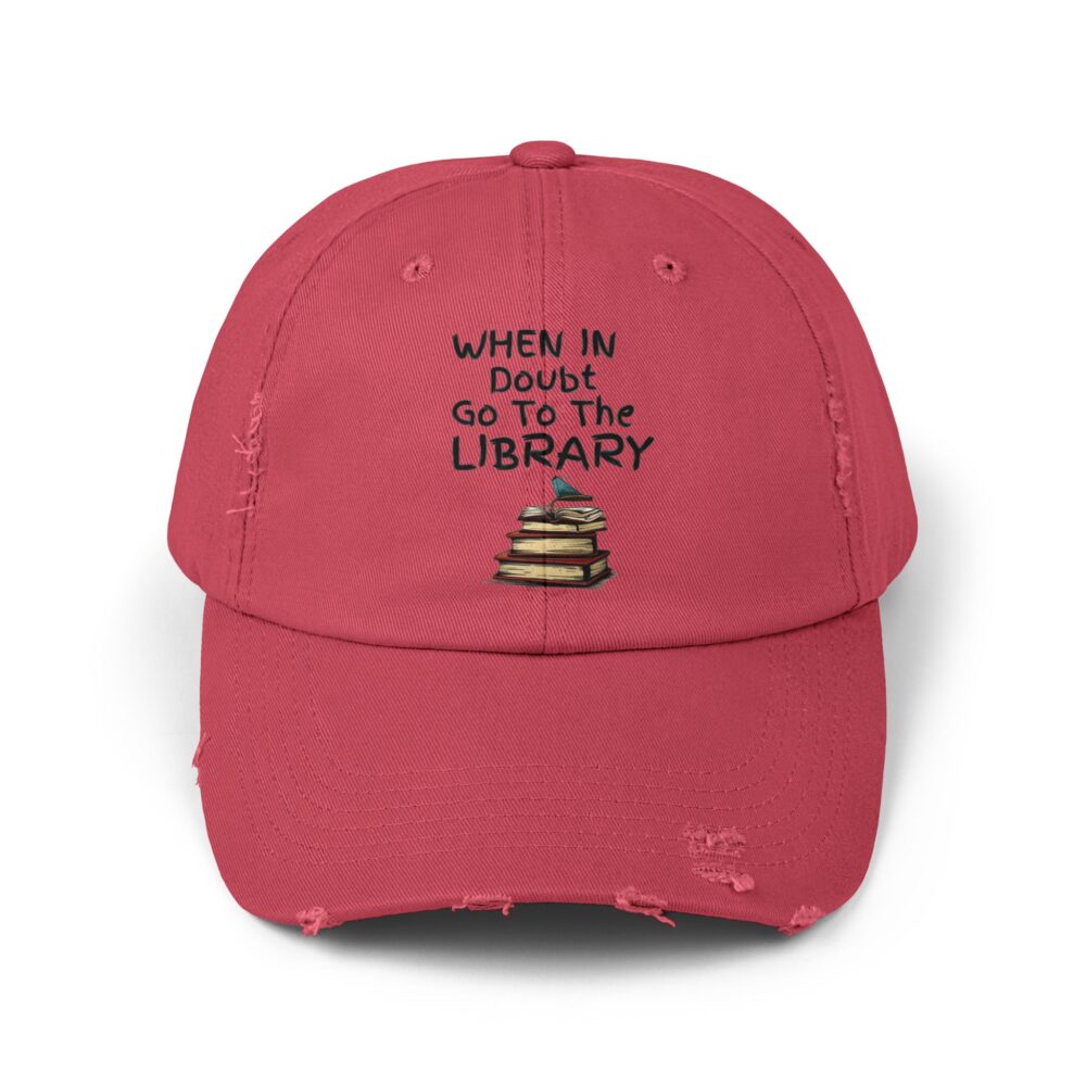 When in Doubt Go To The Library - Unisex Adjustable Baseball Cap - Image 25