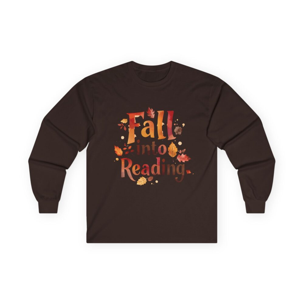 Fall Into Reading - Unisex Long Sleeve Tee - Image 13