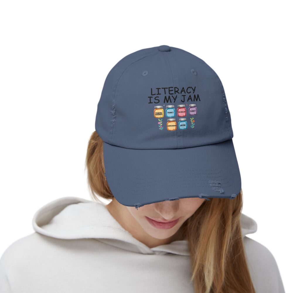 Literacy is My Jam - Unisex Adjustable Baseball Cap - Image 16