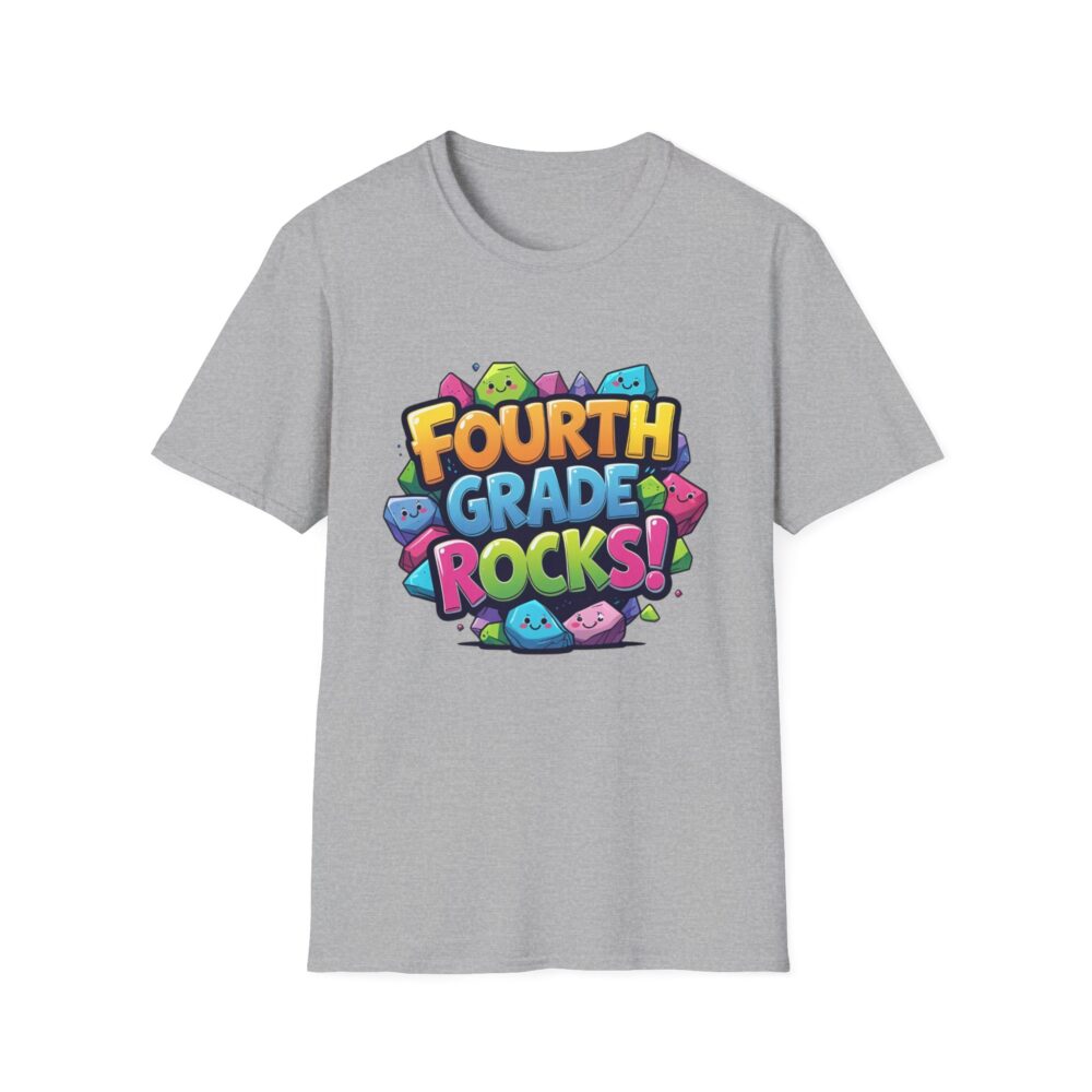 Fourth Grade Rocks - Unisex Soft style T-Shirt - Image 13