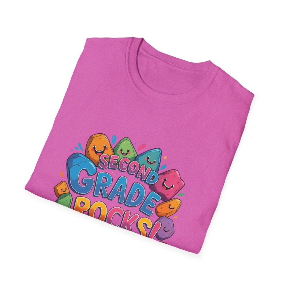 Second Grade Rocks - Unisex Soft style T-Shirt - Image 56