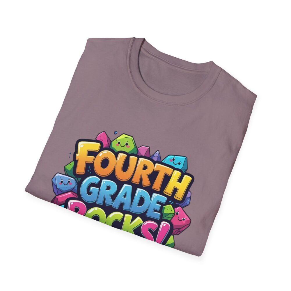 Fourth Grade Rocks - Unisex Soft style T-Shirt - Image 52