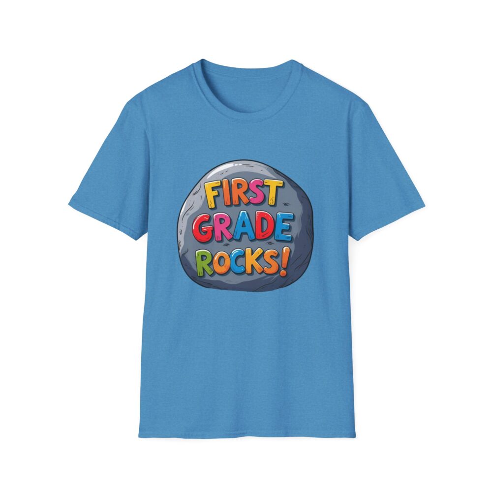 First Grade Rocks - Unisex Soft style T-Shirt - Image 21