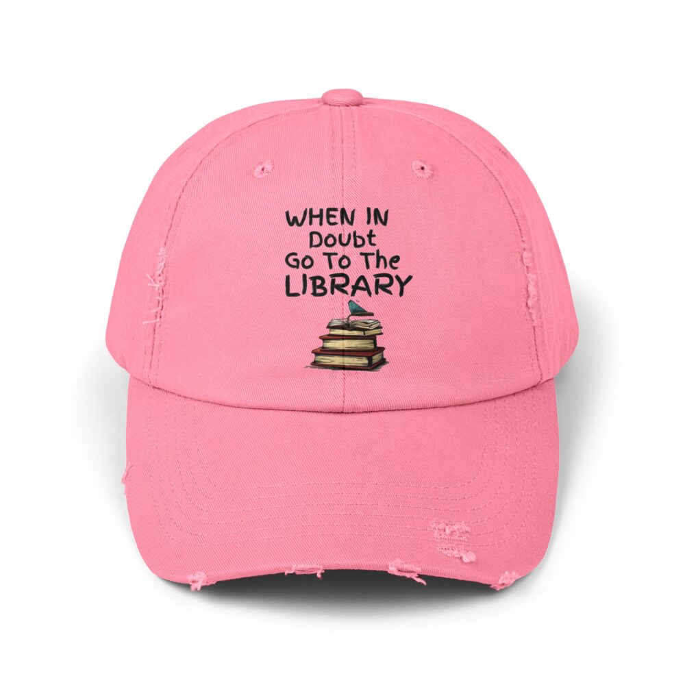 When in Doubt Go To The Library - Unisex Adjustable Baseball Cap - Image 21