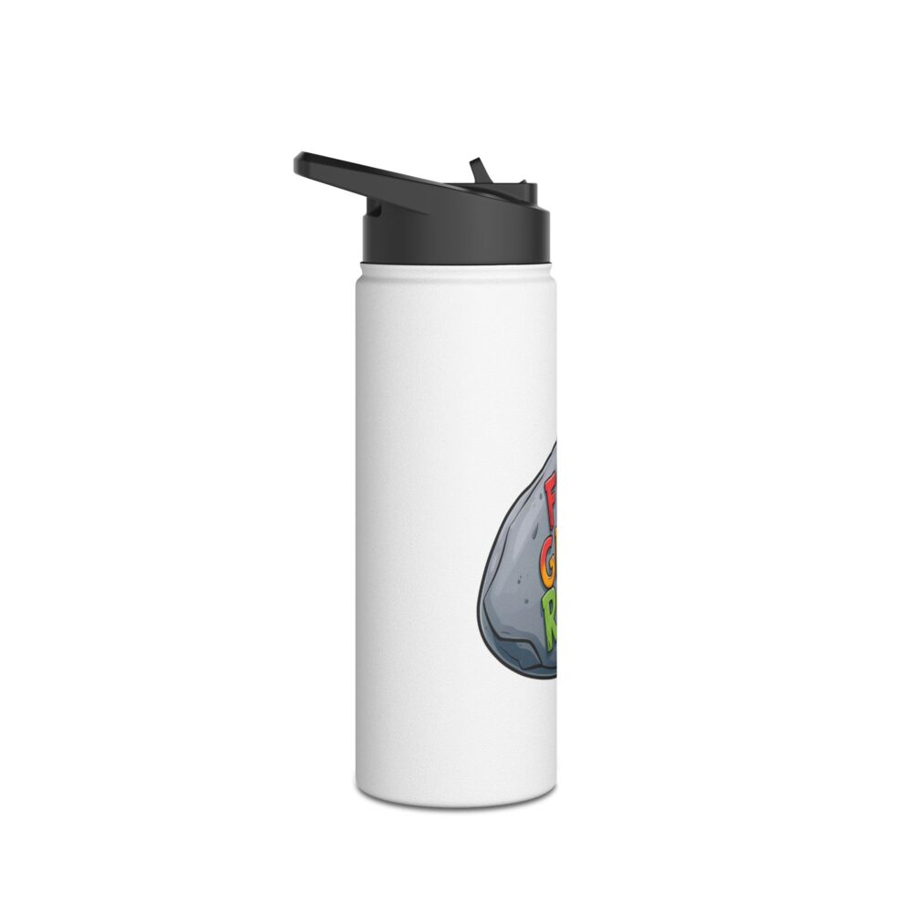 Fifth Grade Rocks (white) - Stainless Steel Water Bottle - Image 7