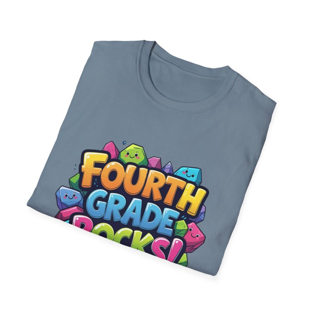 Fourth Grade Rocks - Unisex Soft style T-Shirt - Image 36