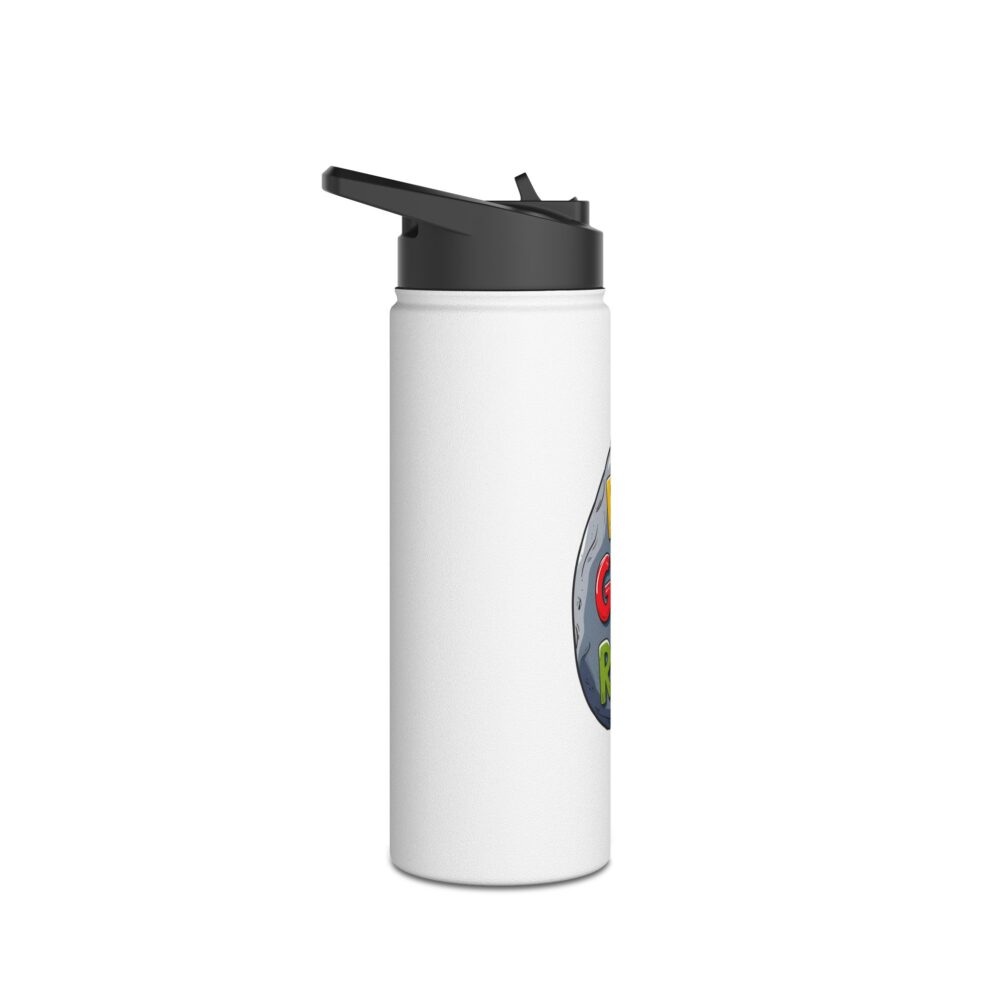 First Grade Rocks (white) - Stainless Steel Water Bottle - Image 7