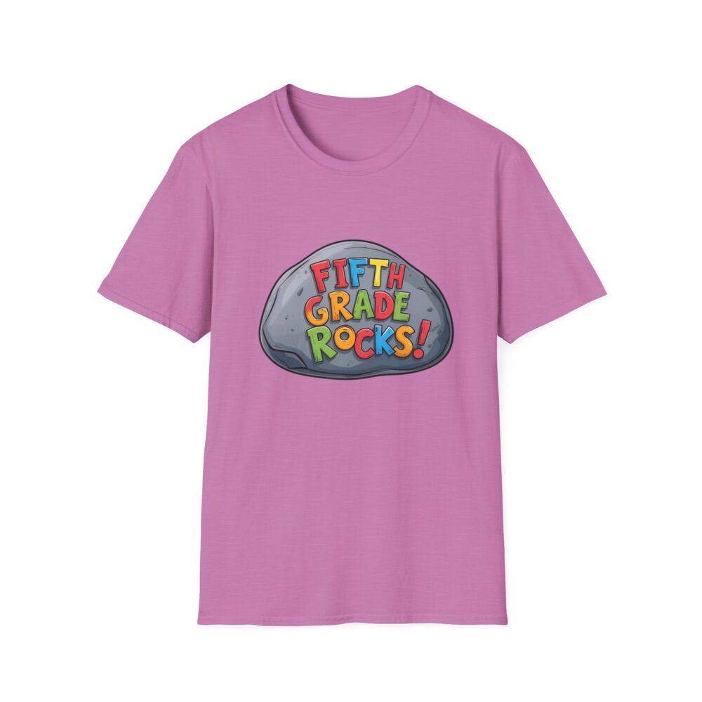 Fifth Grade Rocks - Unisex Soft style T-Shirt - Image 45