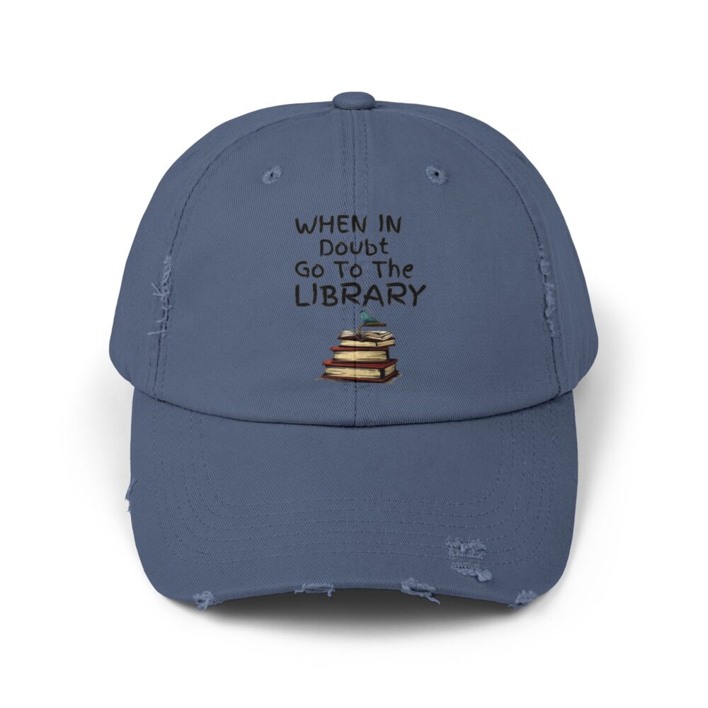 When in Doubt Go To The Library - Unisex Adjustable Baseball Cap - Image 13