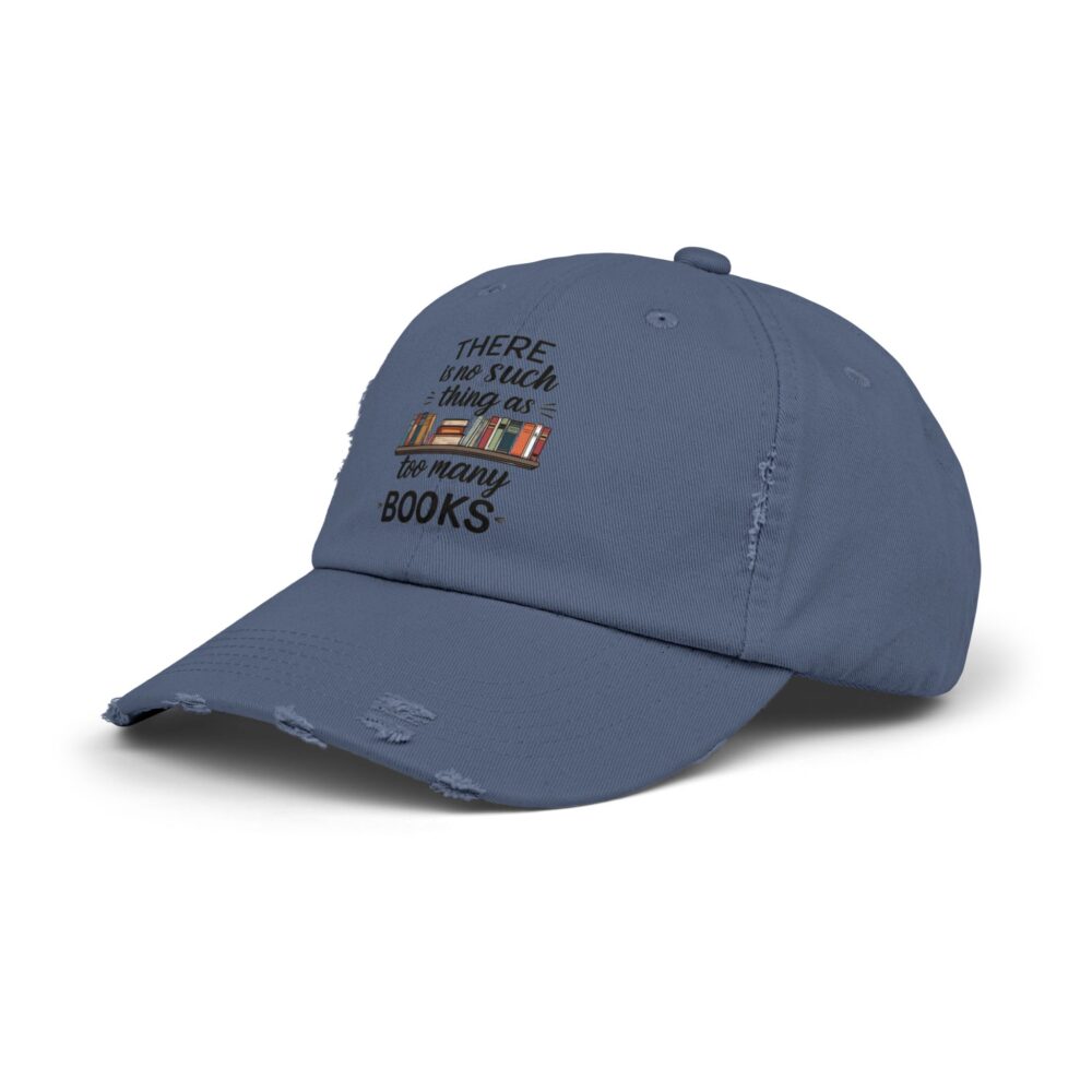 There is no Such Thing as Too Many Books - Unisex Adjustable Baseball Cap - Image 14