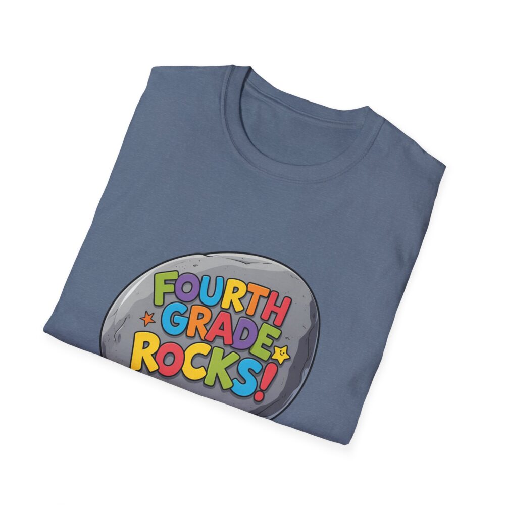 Fourth Grade Rocks - Unisex Soft style T-Shirt - Image 40