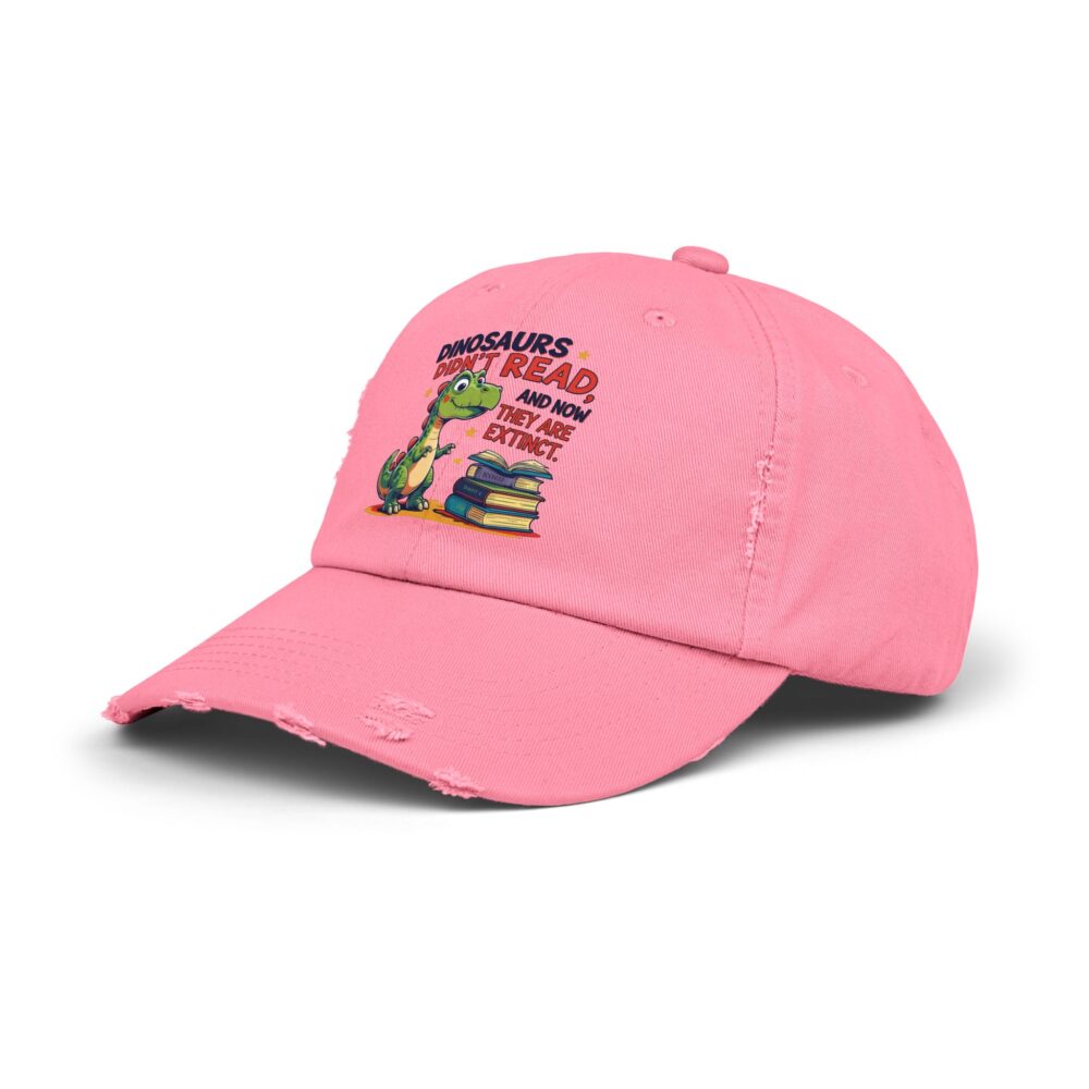 Dinosaurs Didn't Read, and Now They are Extinct-Unisex Adjustable Baseball Cap - Image 18