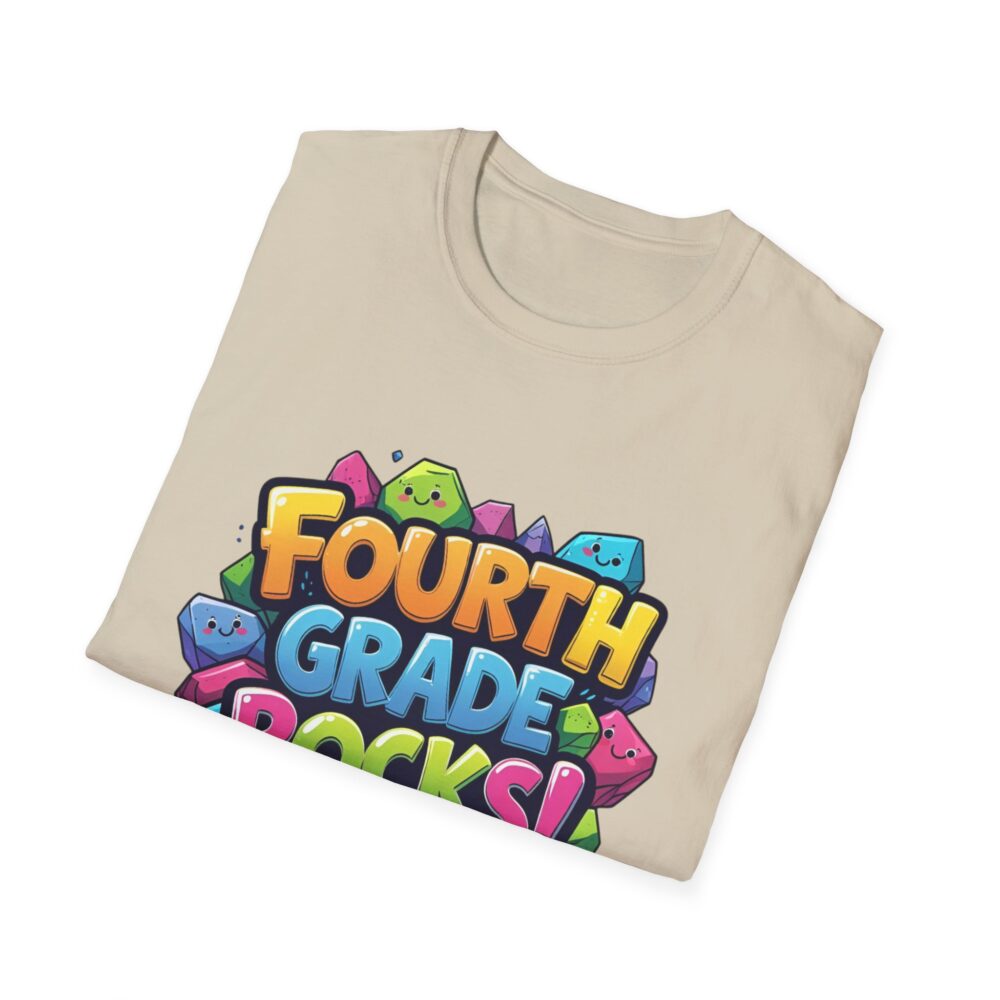 Fourth Grade Rocks - Unisex Soft style T-Shirt - Image 12