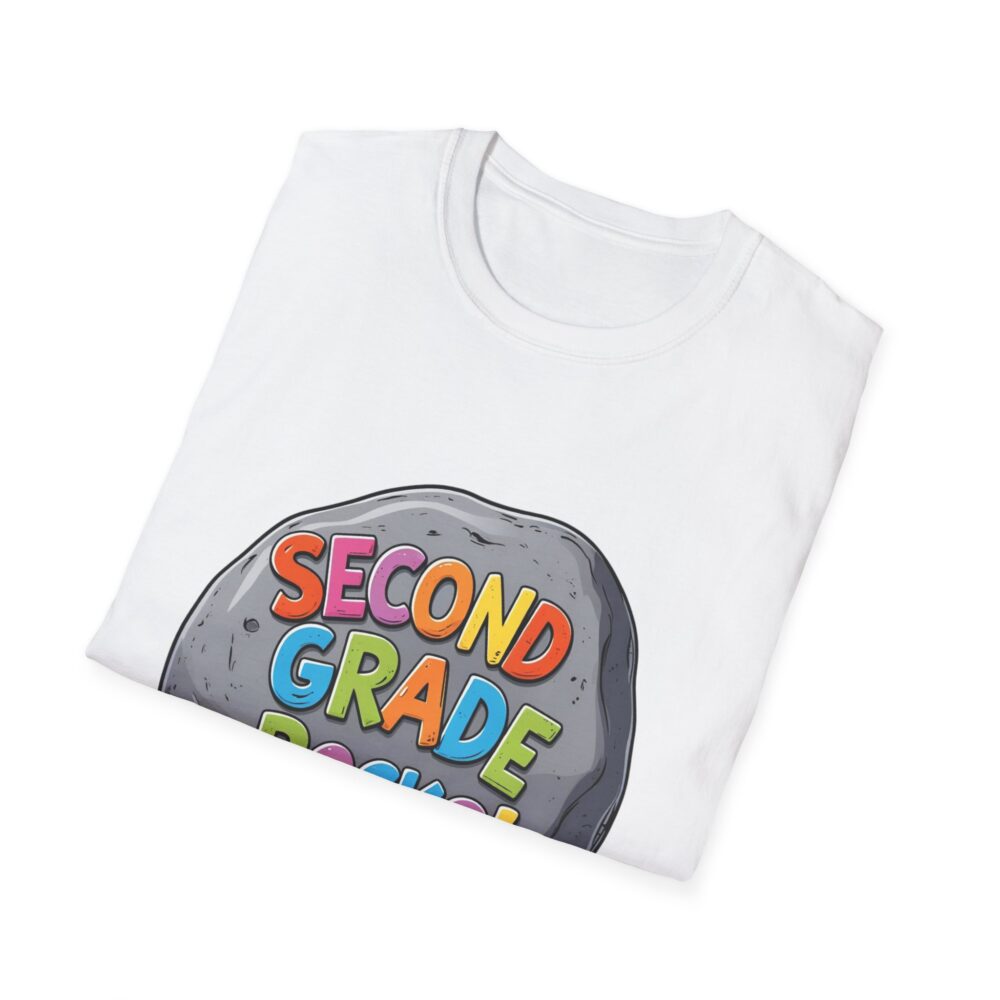 Second Grade Rocks - Unisex Soft style T-Shirt - Image 4