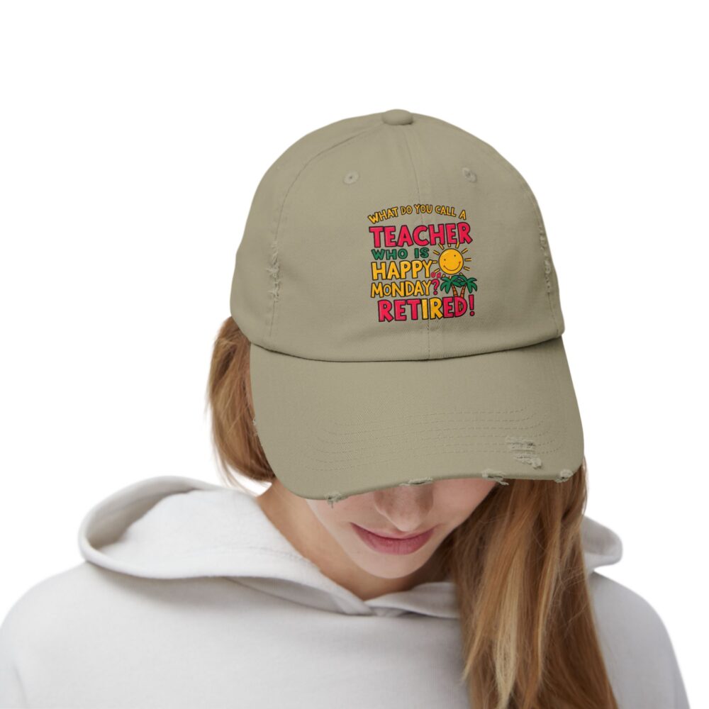 What Do You Call a Teacher Who is Happy... - Unisex Adjustable Baseball Cap - Image 12