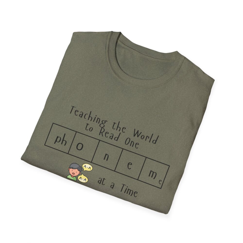 Teaching the World to Read One "Phoneme" at a Time - Unisex Soft style T-Shirt - Image 20