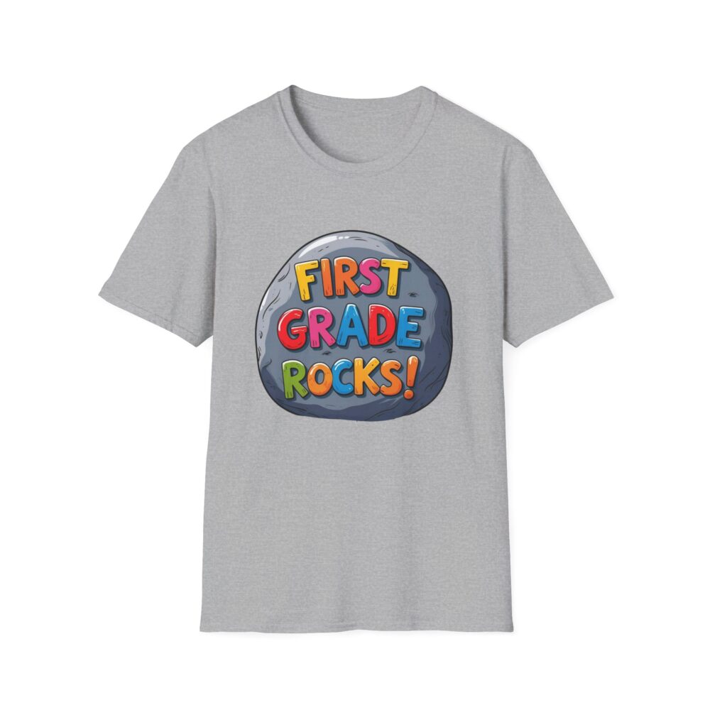 First Grade Rocks - Unisex Soft style T-Shirt - Image 13