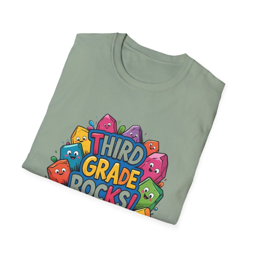 Third Grade Rocks - Unisex Soft style T-Shirt - Image 20