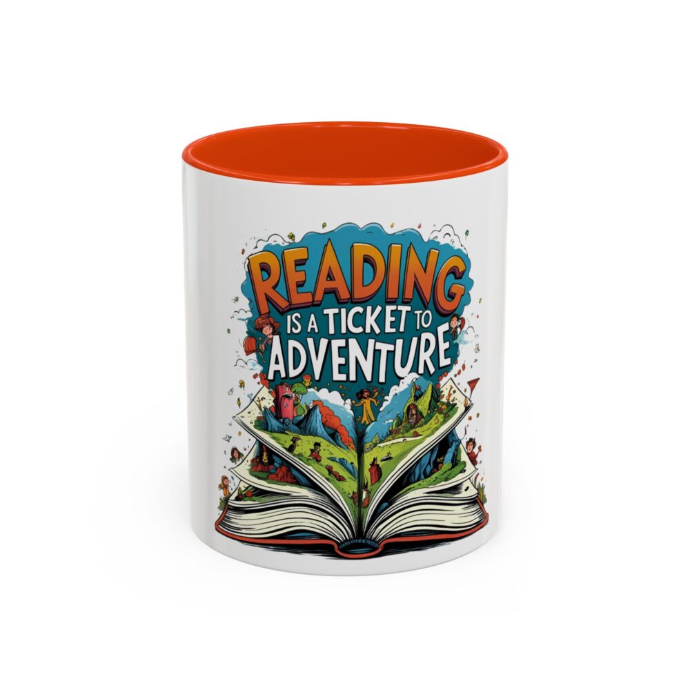 Reading is a Ticket to Adventure - Colorful Mugs (11oz, 15oz) - Image 17