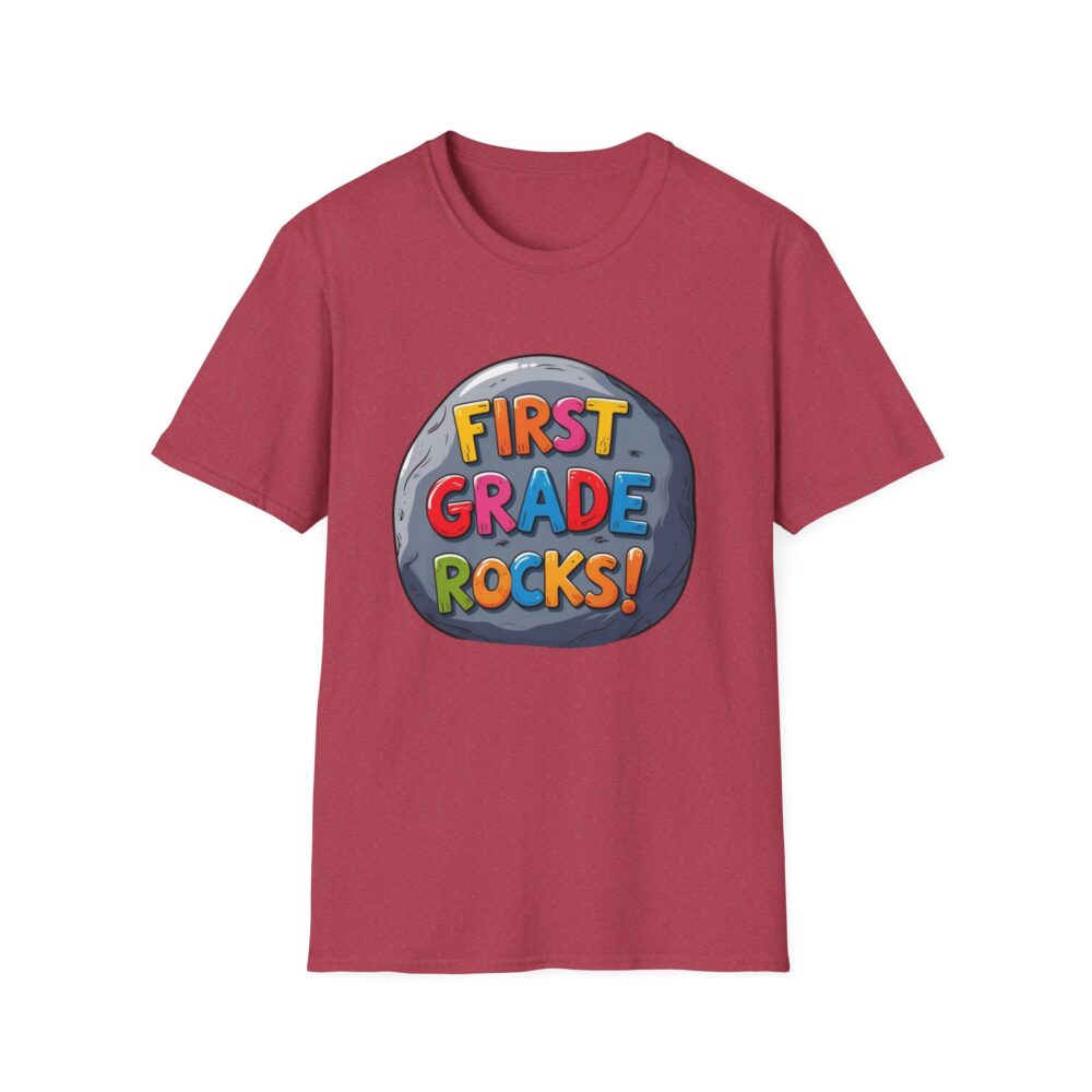 First Grade Rocks - Unisex Soft style T-Shirt - Image 57