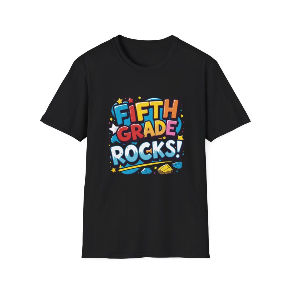 Fifth Grade Rocks - Unisex Soft style T-Shirt - Image 5