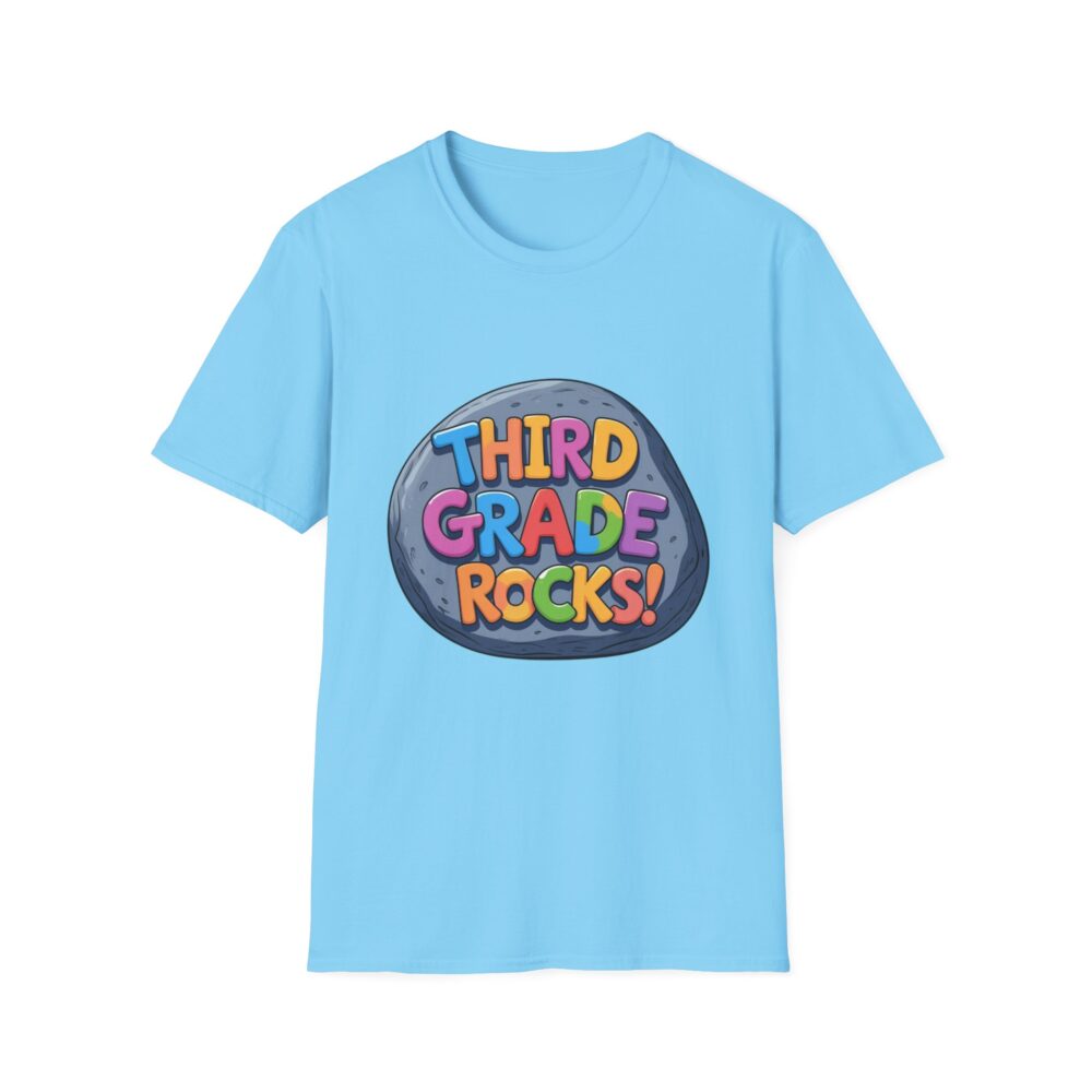Third Grade Rocks - Unisex Soft style T-Shirt - Image 25