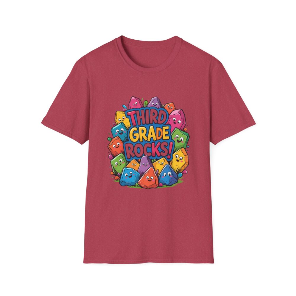 Third Grade Rocks - Unisex Soft style T-Shirt - Image 57
